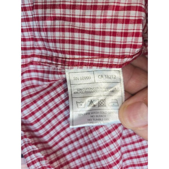 Oklahoma Sooners Antigua Crimson Plaid Shirt Large - Picture 6 of 8